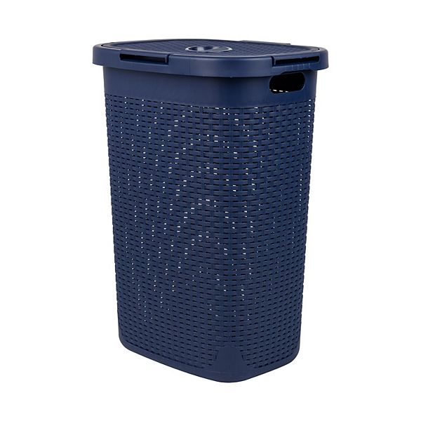 Mind Reader 60 Liter Laundry Basket - Blue