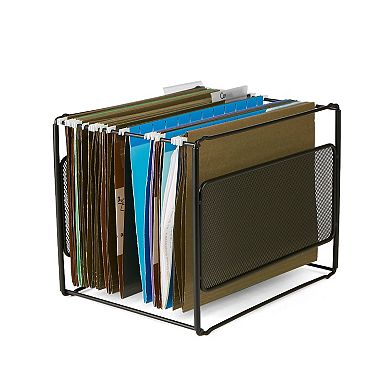 Mind Reader Desktop File Folder Organizer Box