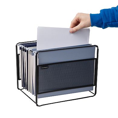 Mind Reader Desktop File Folder Organizer Box