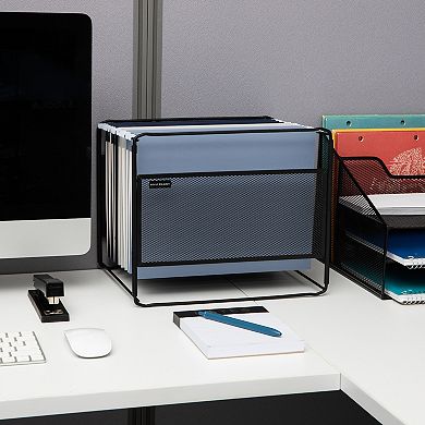 Mind Reader Desktop File Folder Organizer Box