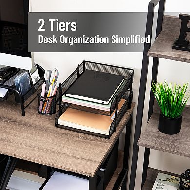 Mind Reader 2-piece Stackable Letter Tray