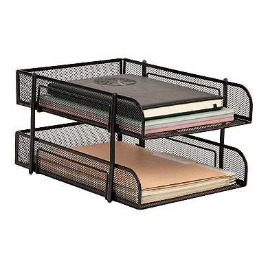 Mind Reader 2-piece Stackable Letter Tray