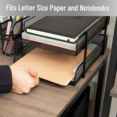 Mind Reader 2-piece Stackable Letter Tray