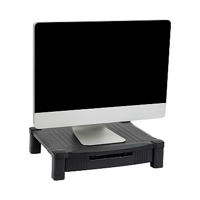 Mind Reader Monitor Stand Riser With Drawer Storage