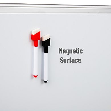 Mind Reader Magnetic Dry Erase Board With Marker Tray