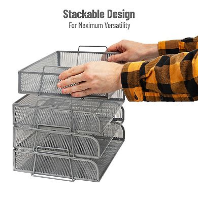 Mind Reader 4-pack Stackable Metal Tray