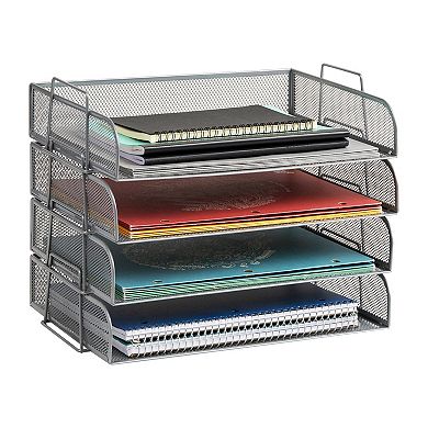 Mind Reader 4-pack Stackable Metal Tray