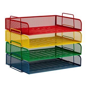 Mind Reader 4-pack Stackable Metal Tray