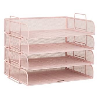 Mind Reader 4-pack Stackable Metal Tray