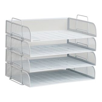 Mind Reader 4-pack Stackable Metal Tray