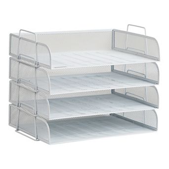 Mind Reader 4-pack Stackable Metal Tray