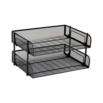 Mind Reader 2-Pack Stackable File Holder Trays