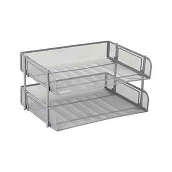 Mind Reader 2-Pack Stackable File Holder Trays