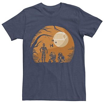 Men's Star Wars Droids Full Moon Silhouette Tee