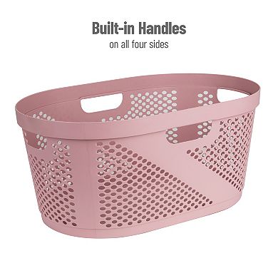Mind Reader 40 Liter Plastic Laundry Basket