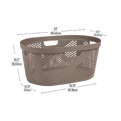 Mind Reader 40 Liter Plastic Laundry Basket