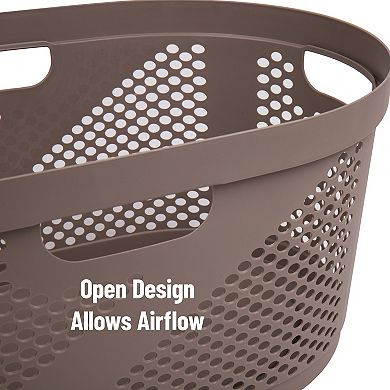 Mind Reader 40 Liter Plastic Laundry Basket