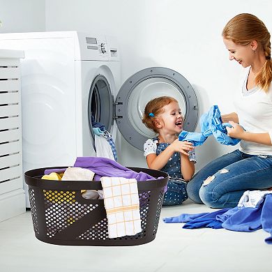 Mind Reader 40 Liter Plastic Laundry Basket