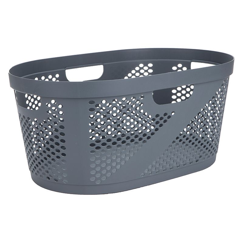 Mind Reader 40 Liter Laundry Basket  Grey