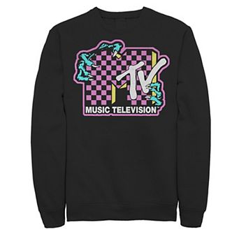 Men's MTV Checkered Zombie Hands Pullover Sweatshirt