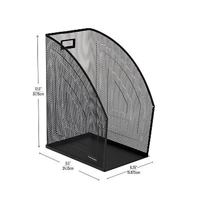 Mind Reader Jumbo Metal Mesh File Organizer 2-Pack