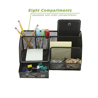 Mind Reader 7-Compartment Desk Organizer 