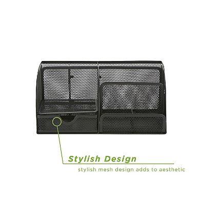 Mind Reader 7-Compartment Desk Organizer