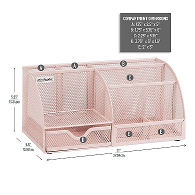 Mind Reader 7-Compartment Desk Organizer