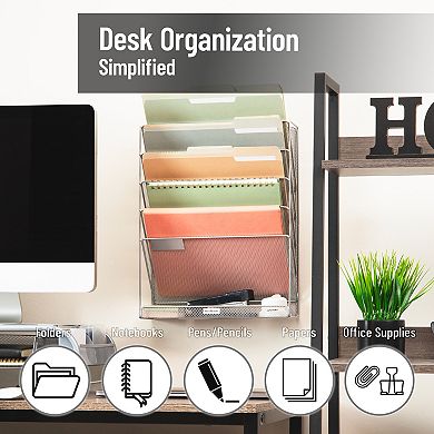 Mind Reader Hanging Wall File Organizer