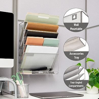 Mind Reader Hanging Wall File Organizer