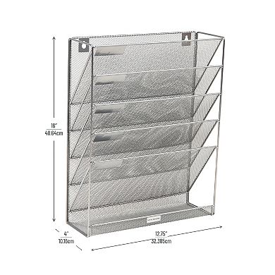 Mind Reader Hanging Wall File Organizer