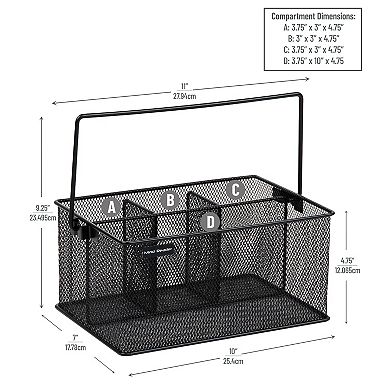 Mind Reader Metal Mesh Basket With Handle