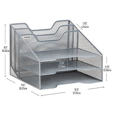 Mind Reader Three-Tiered Desk Organizer Tray
