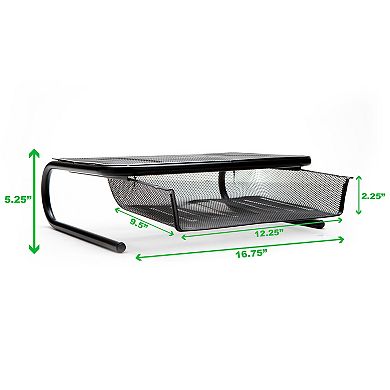 Mind Reader Monitor Stand And Desk Organizer