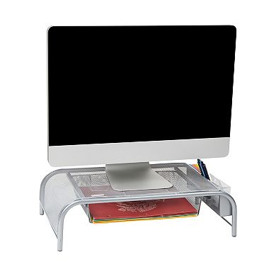 Mind Reader Monitor Stand With Drawer