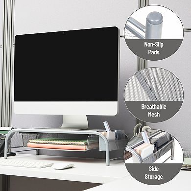 Mind Reader Monitor Stand With Drawer