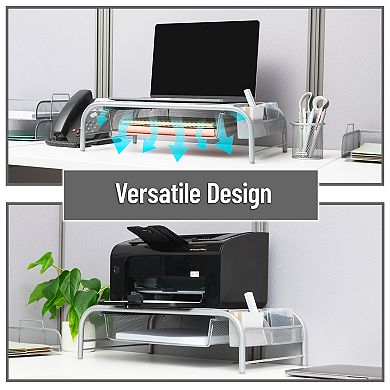 Mind Reader Monitor Stand With Drawer