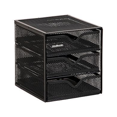 Mind Reader Mesh Mini 3 Tier Drawer Organizer