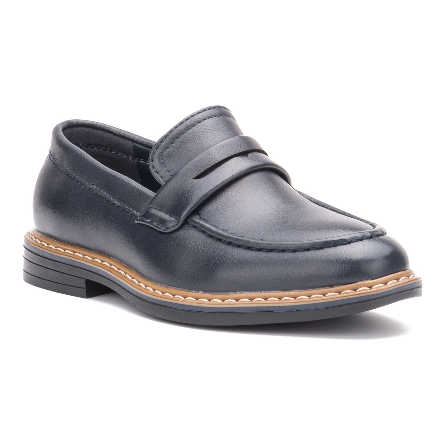 kohl's navy blue dress shoes