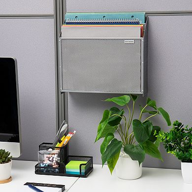 Mind Reader 3 Tier Vertical Mount Wall File Holder