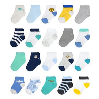 Baby & Toddler Boy Jumping Beans® 20-Pack Ankle Socks