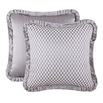 Five Queens Court Lafayette Silver Euro Sham