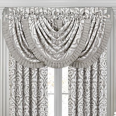 37 West Lafayette Silver Window Waterfall Valance