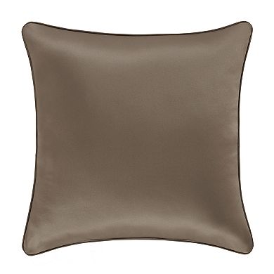 37 West Calgary Taupe 20" Square Decorative Throw Pillow