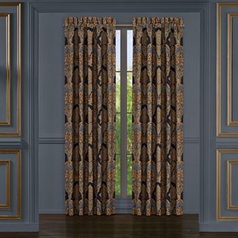 Five Queens Court Bristol Indigo 2-pack Window Curtain Set