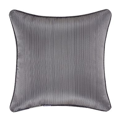 37 West Houston Charcoal 18" Square Decorative Throw Pillow