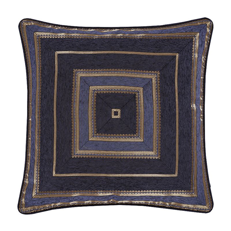 64576293 Five Queens Court Woodstock Indigo Euro Sham, Blue sku 64576293