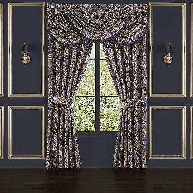 37 West Woodstock Indigo Window Waterfall Valance