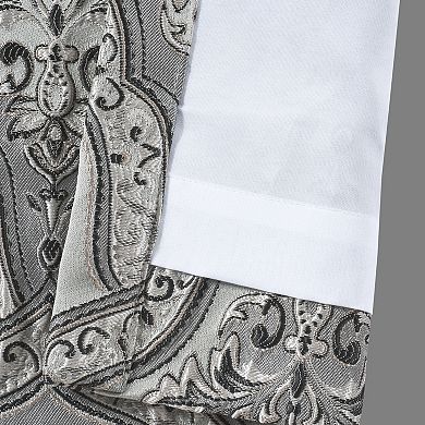 37 West Silverstone Silver 2-pack Window Curtain Set