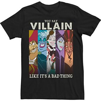 Big & Tall Disney Villains Villain Like Bad Group Shot Tee